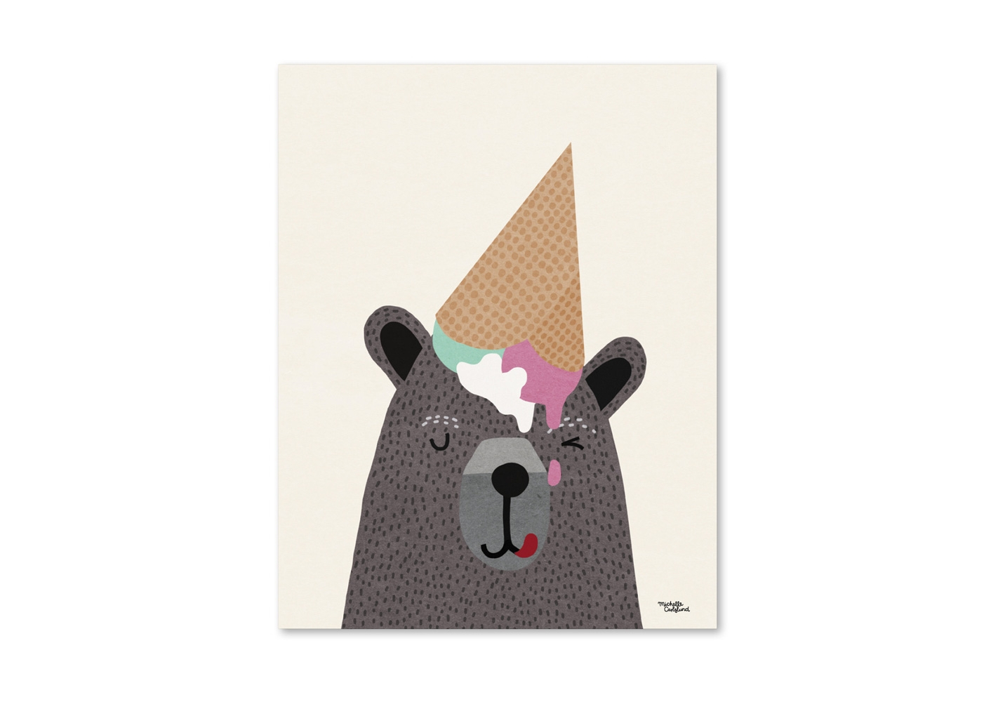 Affiche I love ice cream - MICHELLE CARLSLUND