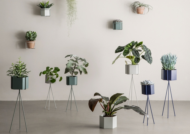 Support Plant stand Large gris - FERM LIVING