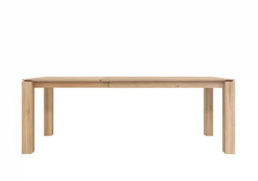 Table Slice extensible en chêne pieds 8x8cm - ETHNICRAFT