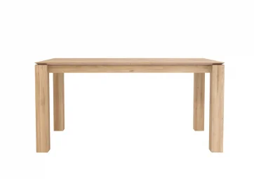 Table Slice en chêne pieds 10x10cm - ETHNICRAFT