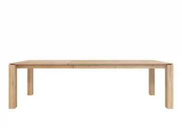 Table Slice extensible en chêne pieds 10x10cm - ETHNICRAFT