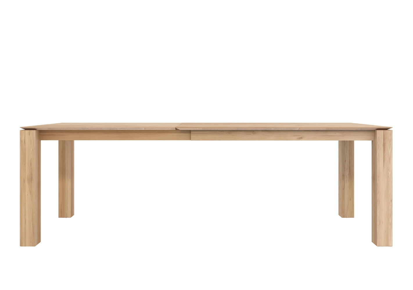 Table Slice pieds 10x10 cm en chêne by Ethnicraft