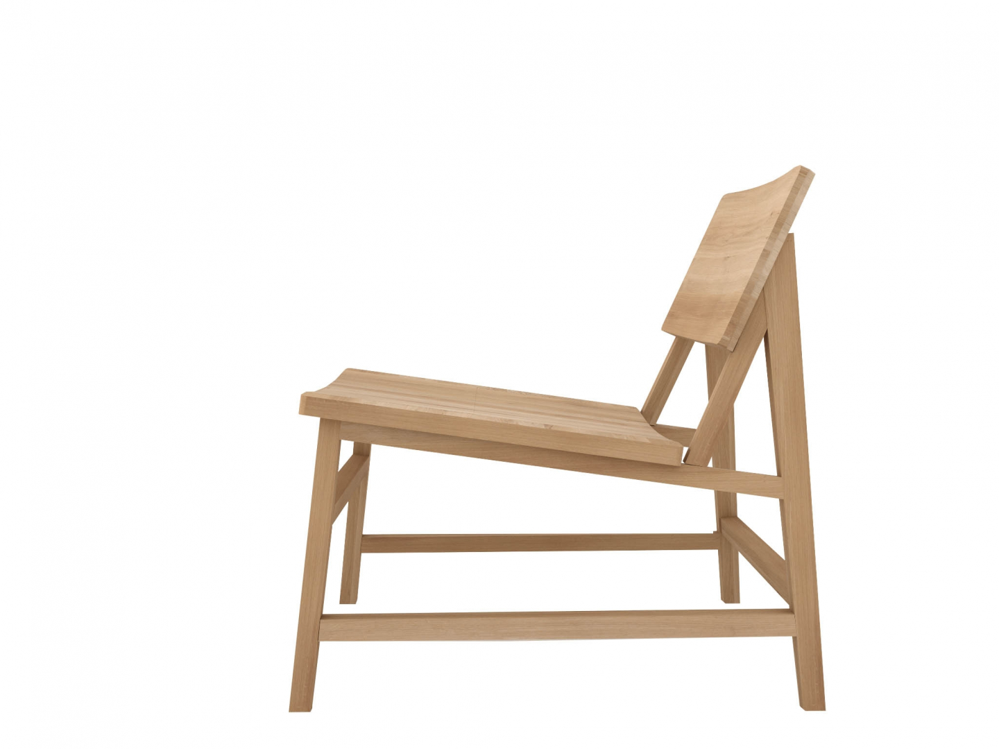 Chaise Lounge N2 en chêne design - ETHNICRAFT