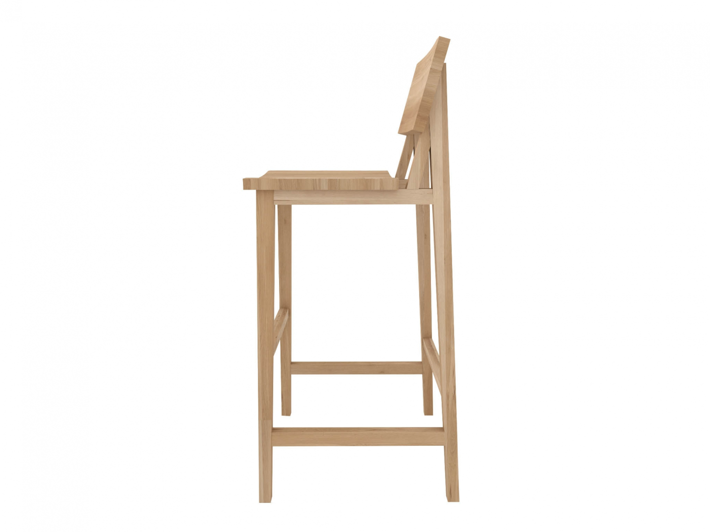 Chaise haute N4 en chêne design - ETHNICRAFT
