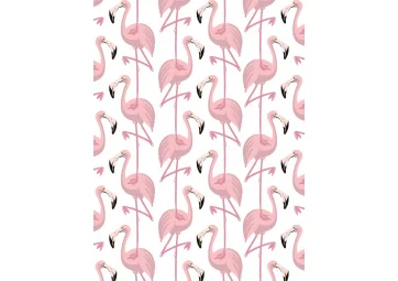 Papier Peint Flamingo rose / blanc - PAPERMINT