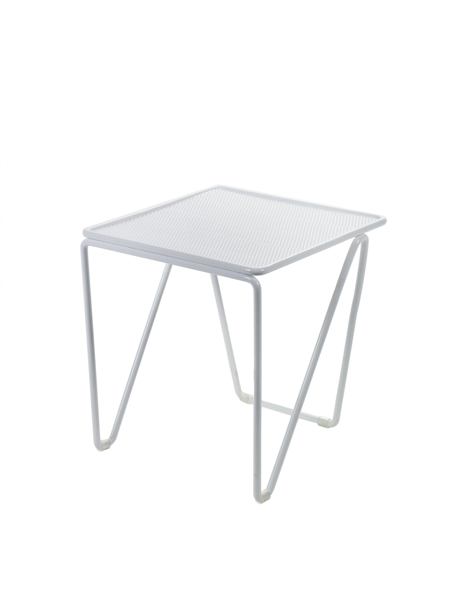 Table D Appoint D Exterieur Blanche En Aluminium De Paola Navone By Serax