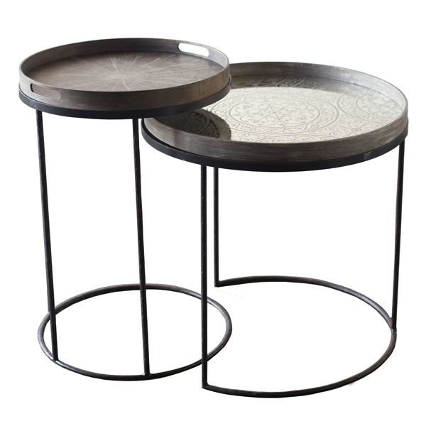 Set de Tables hautes Round Tray design ethnicraft