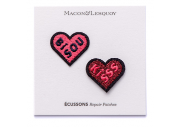 Duo écussons Bisou + Kiss - MACON & LESQUOY