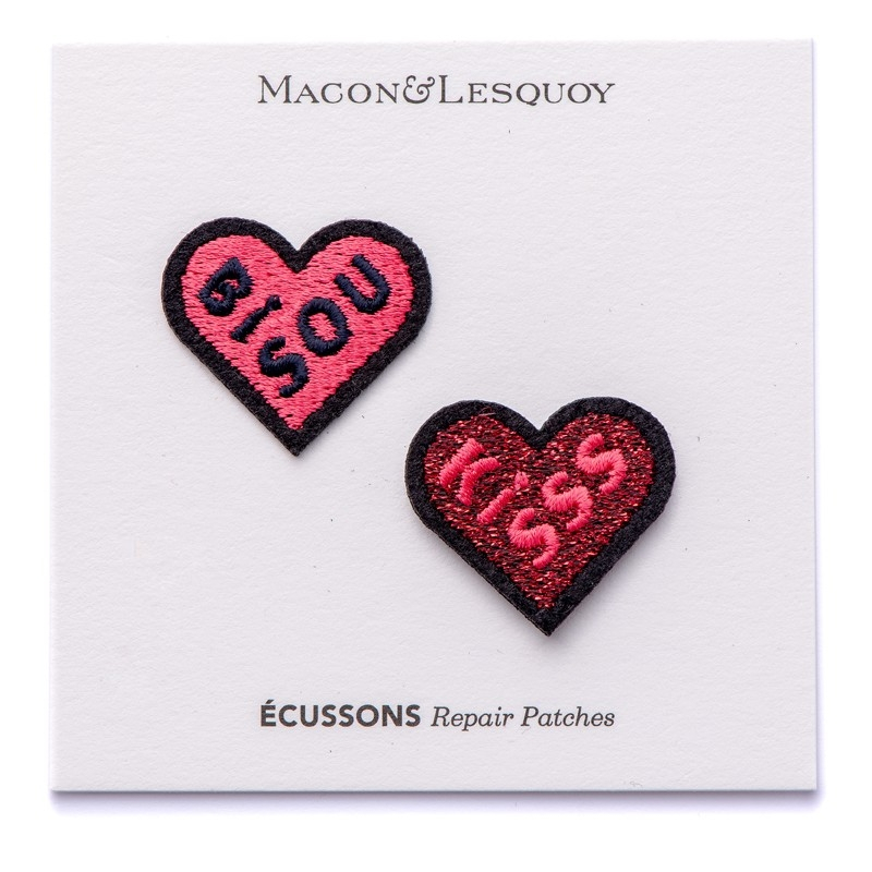 Duo écussons Bisou + Kiss - MACON & LESQUOY