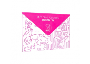 Cartes postales à colorier New York City - OMY