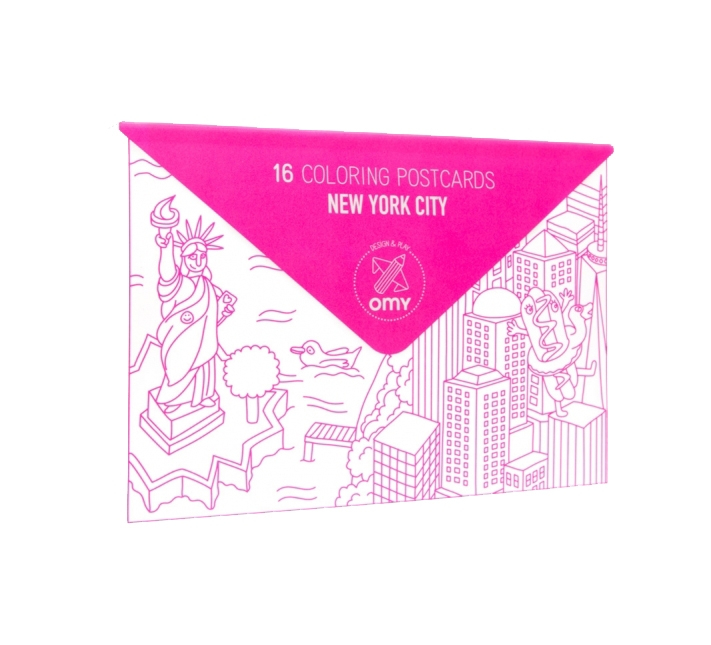 Cartes postales à colorier New York City - OMY