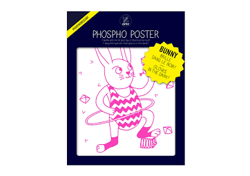 Poster phosphorescent lapin - OMY