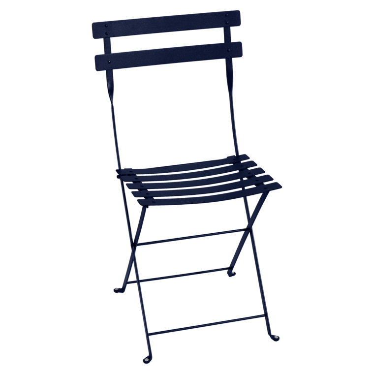 Chaise en métal Bistro bleu abysse - FERMOB