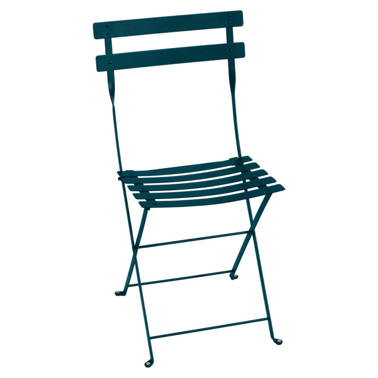 Chaise en métal Bistro bleu abysse - FERMOB
