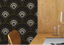 Papier peint Han'i noir / or - PAPERMINT