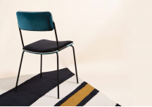 Chaise Double Jeu velours bleu sarah - SARAH LAVOINE