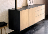 Buffet Blackbird en chêne 2 portes / 3 tiroirs - ETHNICRAFT