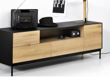 Meuble TV Blackbird en chêne - ETHNICRAFT