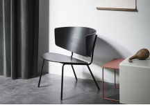 Fauteuil Lounge Herman noir - FERM LIVING