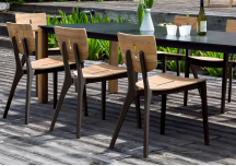 Chaise Diuna en teck / aluminium - OASIQ