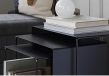 Table basse en métal Cluster black - FERM LIVING