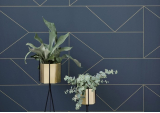 Papier peint Lines dark blue - FERM LIVING