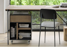 Caisson Oscar en teck 1 tiroir - ETHNICRAFT