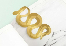 Marque pages serpent en laiton - OCTAEVO