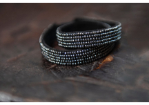 Bracelet Aari Double Tour Noir - MILLE ET CLAIRE