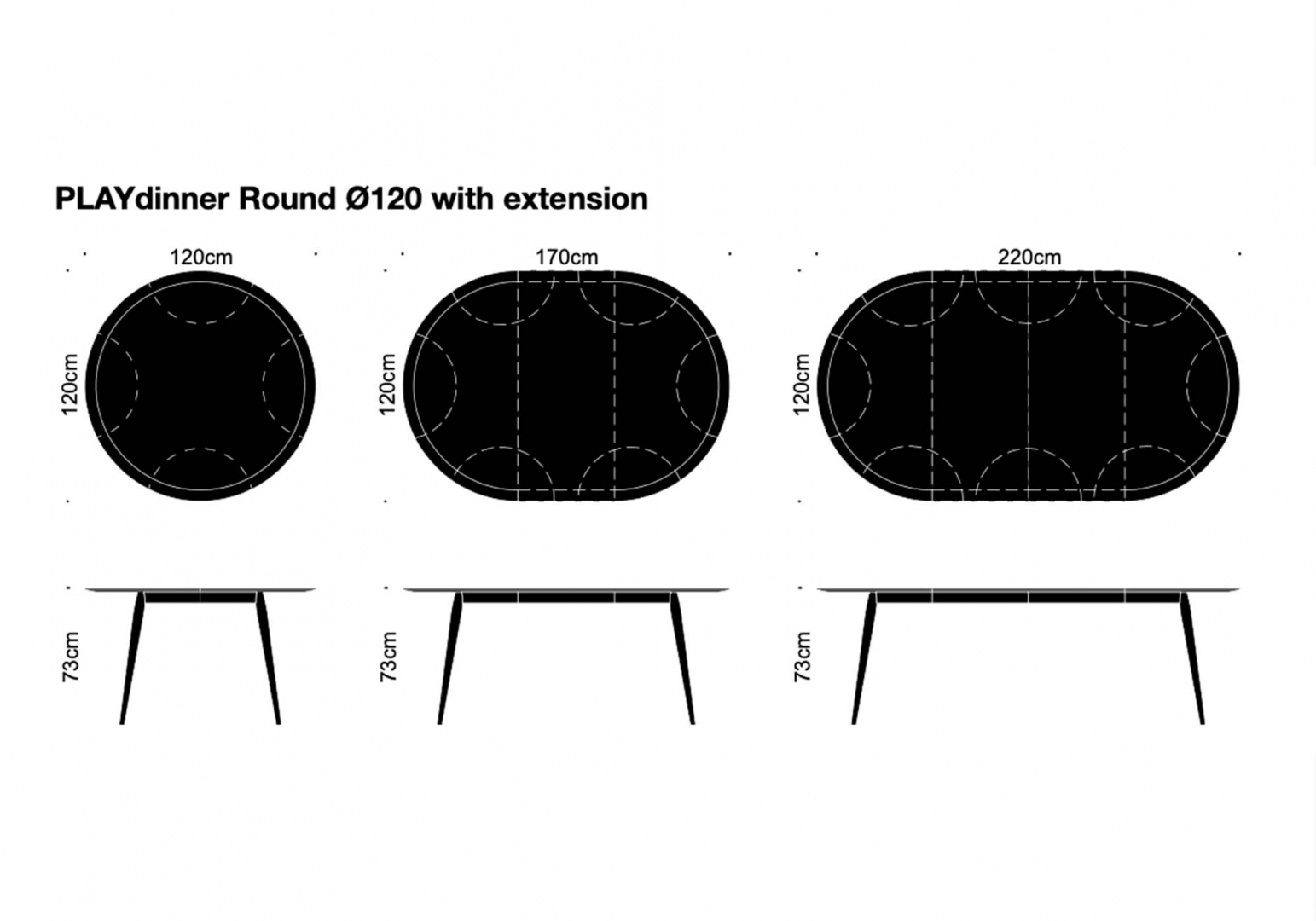 Table Playdinner Round design - BRUUNMUNCH