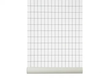 Papier peint Grid Blanc - FERM LIVING