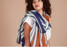 Foulard Hautes Herbes brun - MA POESIE