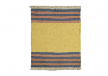 The Belgian Towel Fouta Red earth stripe - LIBECO