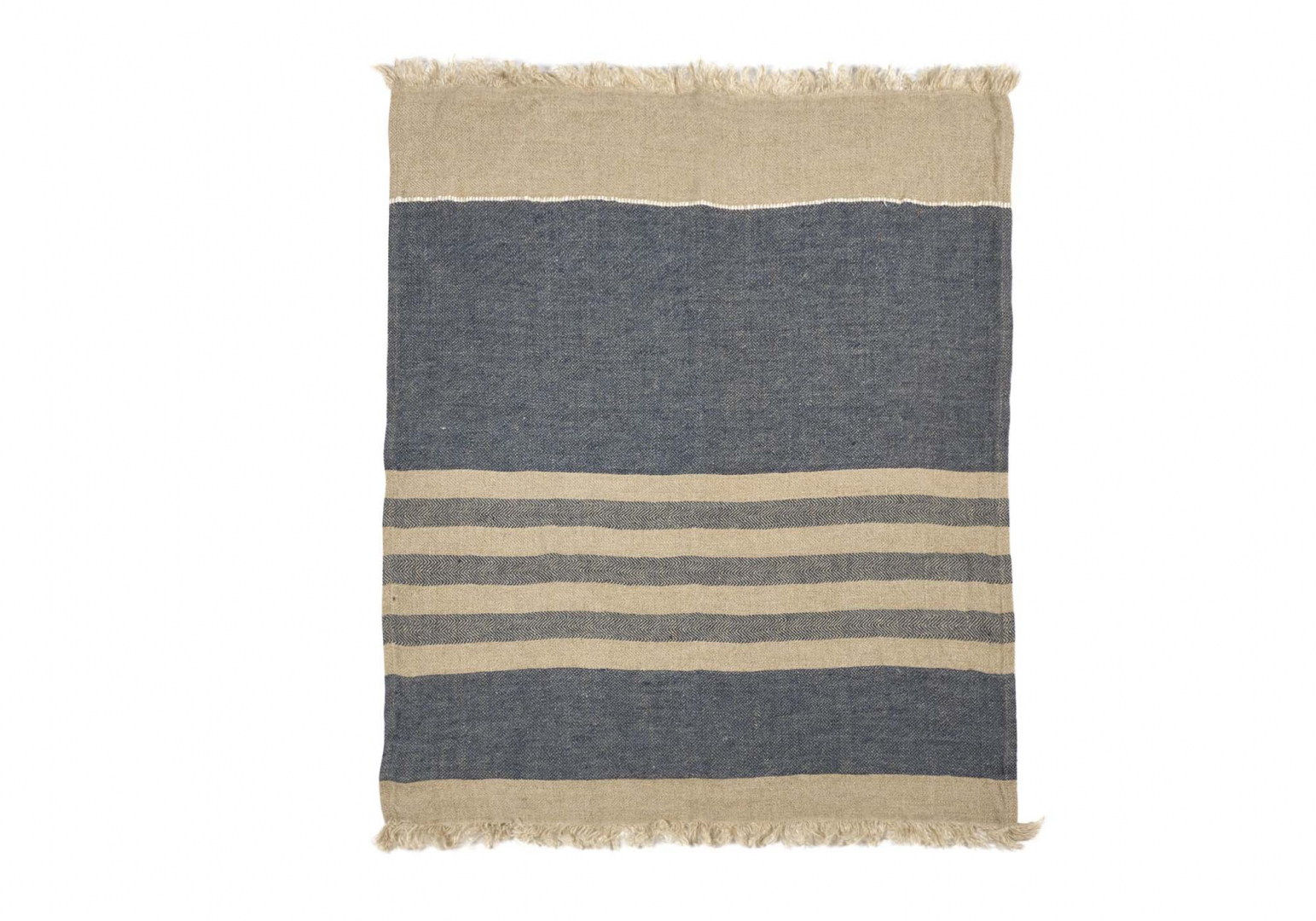 The Belgian Towel Fouta sea stripe - LIBECO