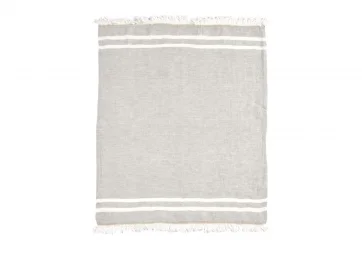 The Belgian Towel Fouta Gray stripe - LIBECO