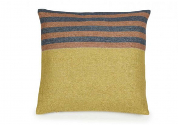 Coussin The Belgian Pillow Red earth stripe - LIBECO