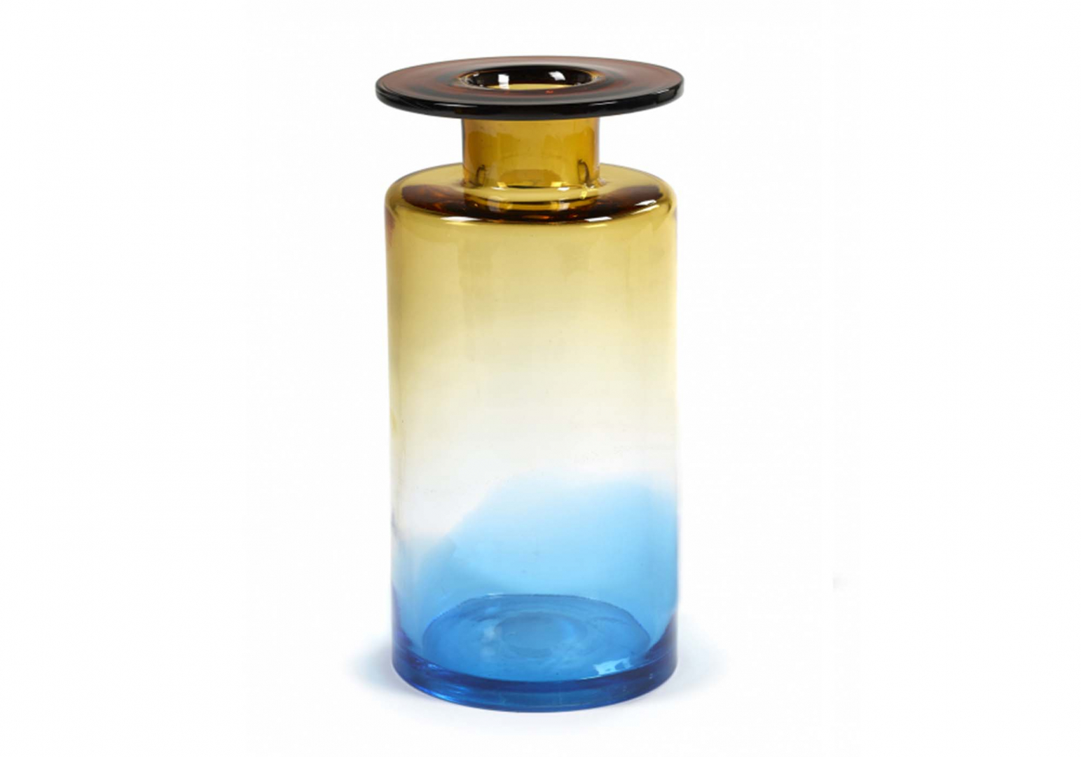 Vase Wind & Fire design bleu ambre  - SERAX