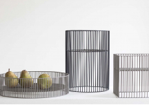 Corbeille Turn grise H30 - SERAX