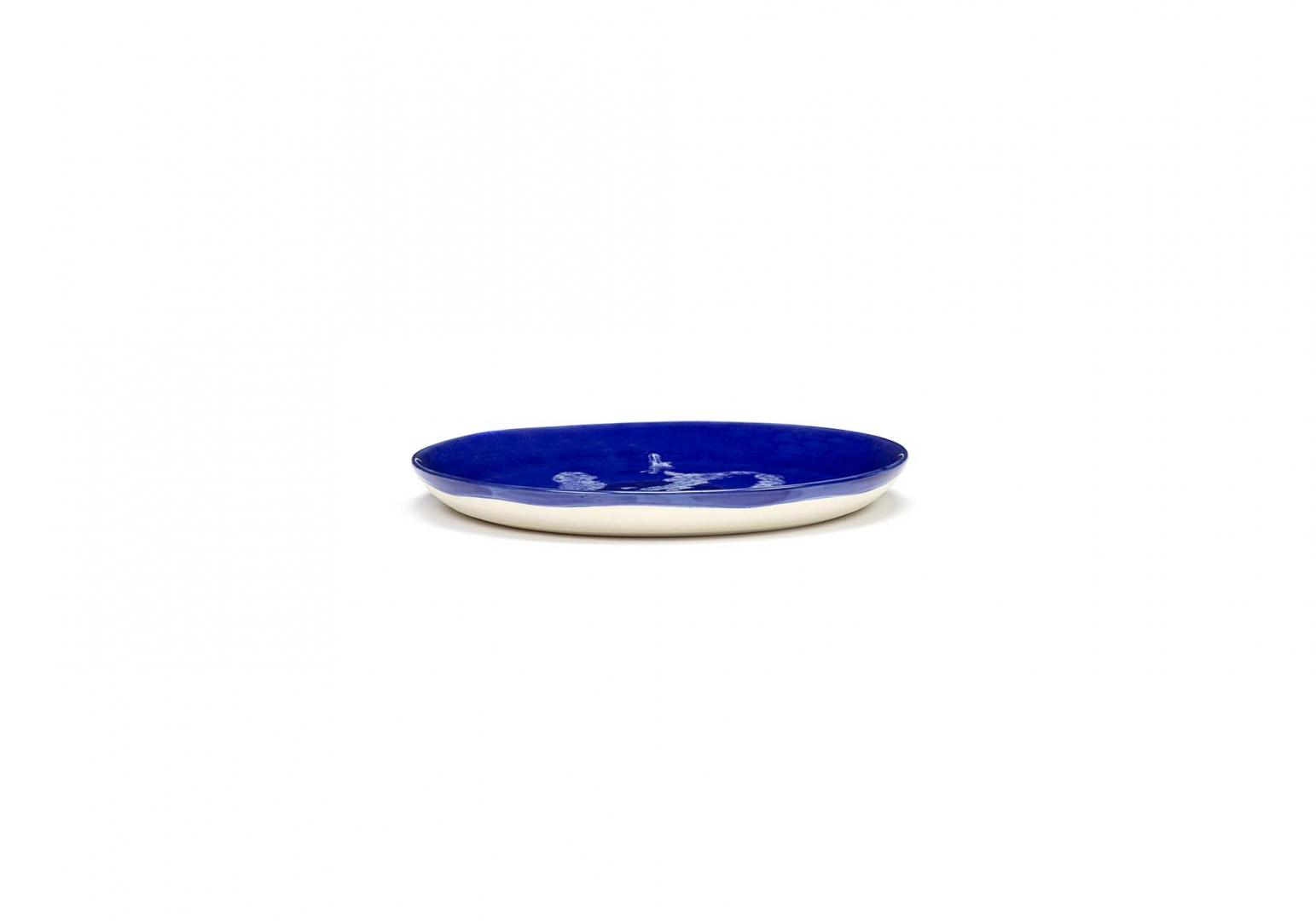 Assiette Feast design lapis lazuli poivron blanc S - SERAX