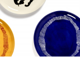Assiette L lapis lazuli stripes blanc Feast Ottolenghi - SERAX