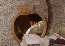 Miroir Pomme en rotin - FERM LIVING