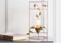 Mini Lampe Volière D15xH32 cm - MATHIEU CHALLIERES