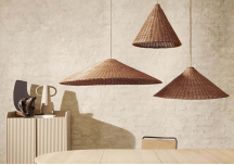 Abat-jour Dou en rotin Ø68 - FERM LIVING