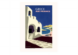 Affiche Air France / Grèce A093 - SALAM EDITIONS