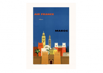 Affiche Air France / Maroc A092 - SALAM EDITIONS