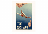 Affiche Air France / Corse Azur A1169 - SALAM EDITIONS