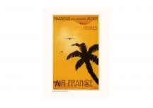Affiche Air France / Marseille-Les Baléares-Alger A003 - SALAM EDITIONS
