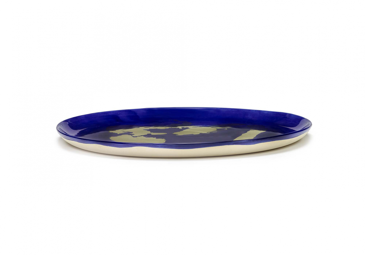 Assiette de service Feast lapis lazuli poivron or - SERAX