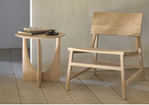 Fauteuil Lounge N2 en chêne - ETHNICRAFT