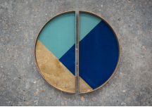 Lot de 2 petits plateaux Geometric - ETHNICRAFT